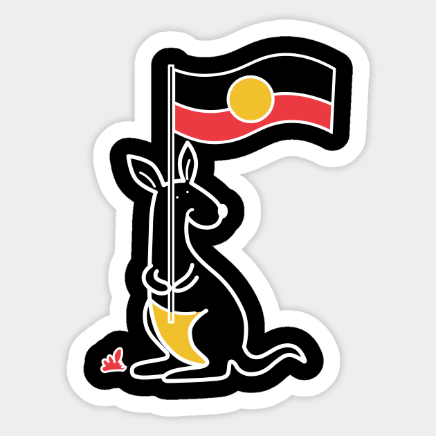 Australian Aboriginal Flag Sticker by novaya